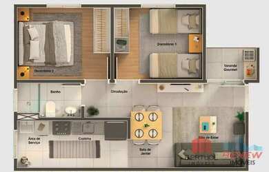 Imagem 6: Apartamento à venda Bella Vida Santo Antônio Residencial em Louveira