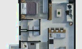 Imagem 4: Apartamento para venda tem 65 metros quadrados com 2 quartos em Boqueirão - Santos - SP