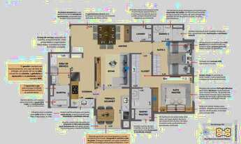 Imagem 4: Apartamento para venda tem 87 metros quadrados com 2 quartos
