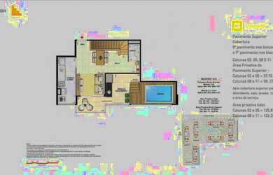 Imagem 6: Cobertura duplex para venda possui 125 metros quadrados com 3 quartos