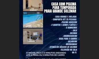 Imagem: Casa na praia com piscina aquecida em praia