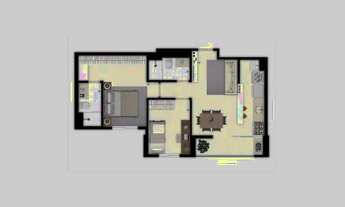 Imagem 3: Apartamento para venda tem 68 metros quadrados com 3 quartos em Setor Criméia Oeste - Goiâ