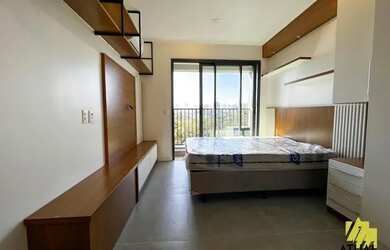 Imagem 3: Studio 1 dorm com varanda - Locação - Brooklin