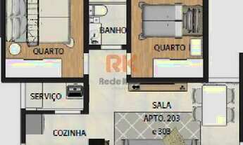 Imagem 2: Apartamento à venda, 2 quartos, 1 vaga, Santa Branca - Belo Horizonte/MG