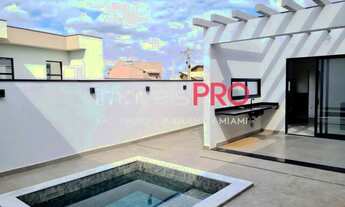 Imagem 3: Casa nova a venda em condominio em Indaiatuba com piscina, jardim, churrasqueira, 3 suites