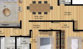 Imagem 2: Apartamento 3 suítes 2 vagas, João Paulo - Florianópolis - SC