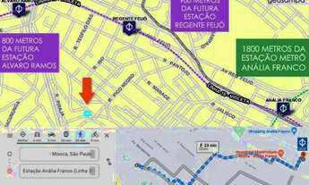 Imagem 5: Terreno para Venda na Mooca, 280 m2, 9 x 35,30 x 7m, 900m da Estacao de Metro Regente Feij