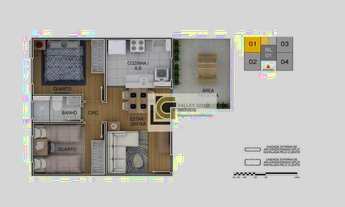 Imagem 7: Apartamento com 2 dormitórios, 50 m² - venda por R$ 250.000,00 ou aluguel por R$ 1.771,00