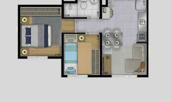 Imagem 2: Apartamento com ou sem mobilia para aluguel