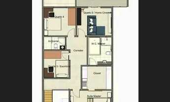 Imagem 6: Casa Sobrado Moderno 4 Quartos Alto Padrão Condomínio Mansões Paris