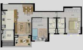 Imagem 4: Palm beach 71m2 morada do sol