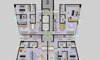 Imagem 4: AHNV)- Super Lançamento | EDF. Puerto Cervantes | 100 Metros Do Mar | 53,67m² | 2qts