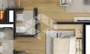 Imagem 4: Apartamento 01 dormitório, com 55,91m² privativos, 01 vaga, em Gramado