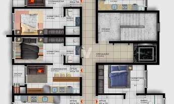 Imagem 3: Apartamento NOVO à venda, 1 dormitório, localizado à 200 metros da UFSM!