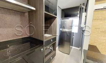 Imagem 5: Lindo Flat mobiliado c/ serviços e vaga, em Moema para locação. Com entrada imediada e sem