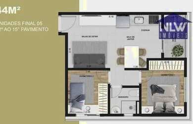 Imagem: Apartamento com 2 dormitórios à venda