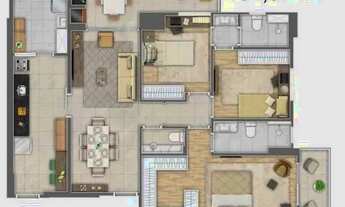 Imagem 1: Apartamento à venda, 3 quartos, 2 suítes, 2 vagas, Gonzaga - Santos/SP