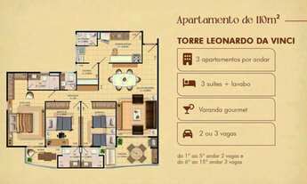 Imagem 7: Apartamento de Lançamento no Renascenca, com 3 quartos, 2 e 3 vagas, 82m² e 110m², entrega