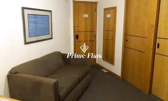 Imagem 5: Flat disponível para locação no Hotel Hampton Park, com 31m², 1 dormitório e 1 vaga