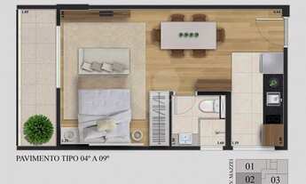 Imagem 5: Apartamento com 1 quartos à venda em Vila Mazzei - SP