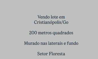 Imagem: Lote em Cristianópolis/GO