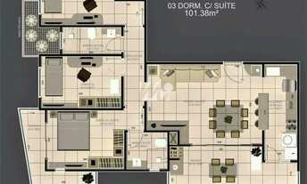 Imagem 7: Apartamento 3 Quartos com 1 Suíte e 101m² - Vila Becker, Santo Amaro da Imperatriz