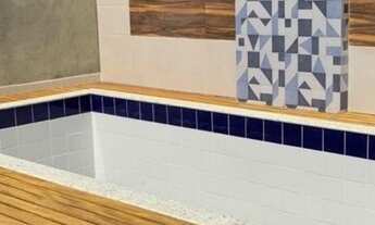 Imagem 2: Maravilhosa casa em Ouro Verde, terceira quadra mar, com 4 quartos, sendo 1 piscina, área