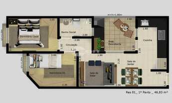 Imagem 6: SANTO ANDRé - Apartamento Padrão - Vila Camilópolis