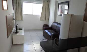 Imagem 1: Apartamento mobiliado 01 quarto, split, projetados, portaria 24 hs, em Manaíra