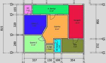 Imagem 3: Casa Igapó 2Q,Cz,Wc, Sala, 2WC(suíte), A. Serv, Garagem Coberta e Quintal Amplo
