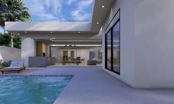 Imagem 2: Casa moderna no Cond Mont Blanc, 4 suítes, 1 master, piscina, 6 vagas