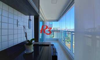 Imagem 2: Apartamento para venda com 157 metros quadrados com 3 quartos em Embaré - Santos - SP