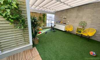 Imagem 7: Cobertura duplex, semi-mobiliada, prédio novo com piscinas, saunas, churrasqueira e segura