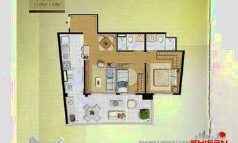 Imagem: Pinheiros -71m² - 2 Dormitórios - 1 Suíte