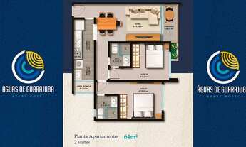 Imagem 2: Aguas de Guarajuba - Seu dois suítes com todo conforto pertinho da praia. Condomínio perf