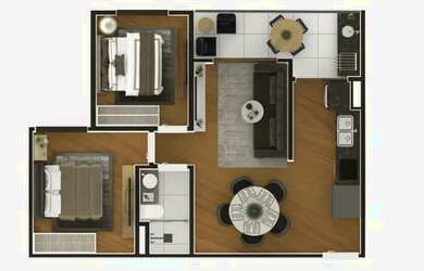 Imagem 2: Unidade de 45m² com 02 dormitórios - Tatuapé