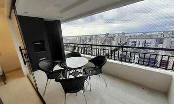 Imagem 3: Ed Sports Garden 110m² total mobiliado, alto, sacada gourmet 3/4 (1 suíte) lazer compl