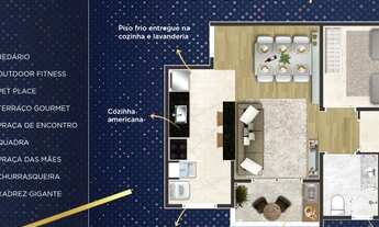 Imagem 7: Apartamento para venda possui 50 metros quadrados com 2 quartos