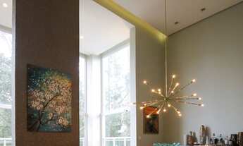 Imagem 7: Apartamento Mobiliado vista para o Parque Burle Marx com living pé direito duplo, 4 suites