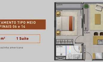 Imagem 3: Flat | apts Tipo 41 a 45m² e Duplex 84 a 100m²