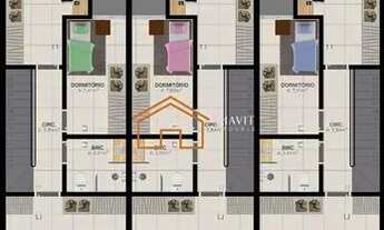 Imagem 4: Sobrado Geminado 114,30m² com 1 Suíte mais 2 Dormitórios no Bairro Saguaçu - Joinville