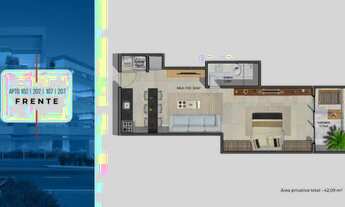 Imagem 3: Flat à venda a 900 metros da praia