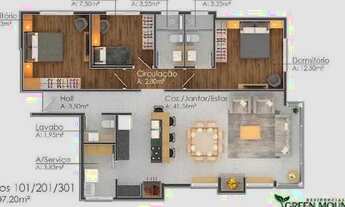 Imagem 5: Apartamento com 3 dormitórios à venda, 107 m² por R$ 1.652.000,00 - Planalto - Gramado/RS