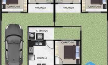 Imagem 3: Casa para venda possui 55 metros quadrados com 2 quartos em Itajubá - Barra Velha - SC