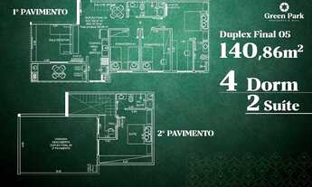 Imagem 3: Cotas de Apartamento - Venda Parque Industrial Cobertura Duplex 116m², 3dormitórios 2 suí