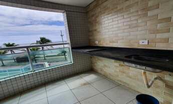 Imagem 2: Apartamento, de frente para o mar, 2 quartos, varanda gourmet, Vila Atlântica - Mongaguá
