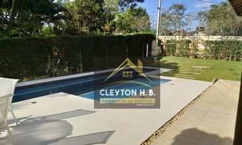 Imagem 7: Casa de condomínio fechado para venda 315 m2 AU e 1000m2 AT-3 Suítes-6Vagas-Piscina-Jardim