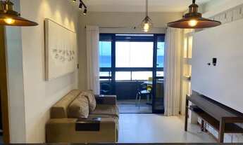 Imagem 2: Apartamento quarto e sala mobiliado e decorado com vista mar em Armação