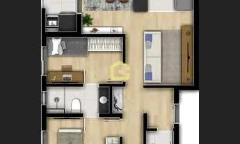 Imagem 7: Apartamento à venda 2 Quartos 1 Suite 1 Vaga 61.61M² Bacacheri Curitiba - PR