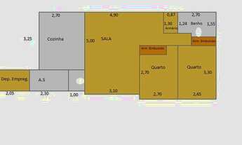Imagem 2: Apto, ALUGAR,com 75 m²,com 02 dorms, REFORMADO, 01 vaga, no por R$ 2890,00,Paraíso - São P